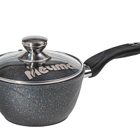 Ковш 1,7л с ручкой и стек крышкой Гранит Star Мечта