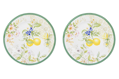 Набор тарелок 26см 2шт Лимоны Elan Gallery