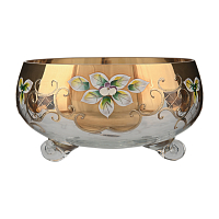 Конфетница 20см золото Star Crystal