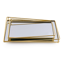 Набор подносов 2шт Gold