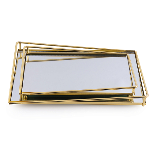 Набор подносов 2шт Gold