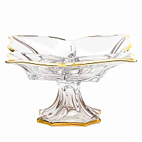 Кабаретница 36см Florale золото глянец Star Crystal