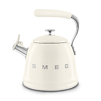 Чайник со свистком 2,3л Smeg кремовый Стиль 50-х гг