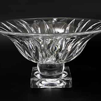 Фруктовница 33см на ножке Flame AS Crystal