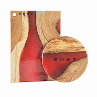 Smeg доски красный дуб 35*24 и круг 19 см Smeg