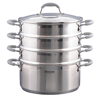 Пароварка 26см 3 уровня (5,5л-нижний ярус) Rondell