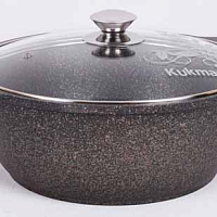 Кастрюля-жаровня 3л со стек. кр Granit ultra Original Кукмара