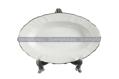 Селедочница 24см Белый узор Bernadotte