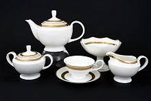 Чайный сервиз на 12 персон 29 предметов Золотая лента Repast
