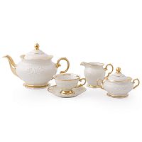 Сервиз чайный 6пер 15пр Фредерика Слоновая кость Queen's Crown