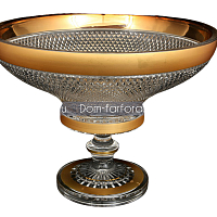 Фруктовница 355мл хрусталь с золотом Max Crystal