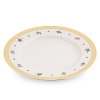 Блюдо круглое 32см 1шт Flowers Gold Constanza Creme Falkenporzellan