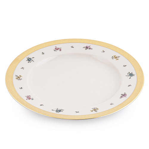 Блюдо круглое 32см 1шт Flowers Gold Constanza Creme Falkenporzellan