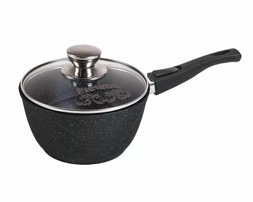 Ковш 1,7л со с/ручкой Гранит black Мечта