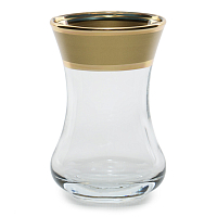 Набор армудов 120мл 6шт Матовое золото AS Crystal