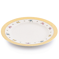 Набор тарелок 21см 6шт Flowers Gold Constanza Creme Falkenporzellan