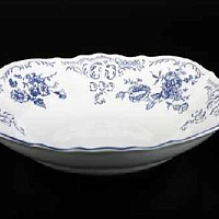 Салатник 25см Синие розы (3шт кор) Bernadotte
