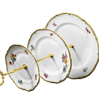 Горка 3 яруса Мейсенский букет Queen's Crown