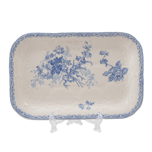 Поднос 25,5*16,5см Blue Flowers