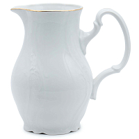 Кувшин с ручкой 1л Белый узор Bernadotte