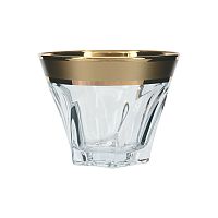 Набор стаканов 230мл 6шт Apollo Матовое золото Crystalite Bohemia