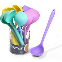 Половник 28см 4 цвета силикон Iris Fissman