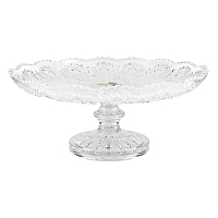 Тортница 31,5см н/н 1шт хрусталь Crystal HeArt