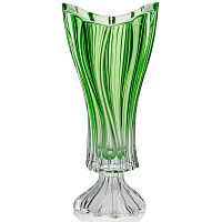 Ваза 40см на ножке Plantica Green Aurum Crystal