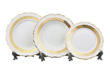 Набор тарелок 18пр (тарелки 23) Золотая лента Мария Луиза Thun 