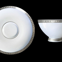 Набор чайных пар 6пер 12пр Constanza Platin 9209 Falkenporzellan