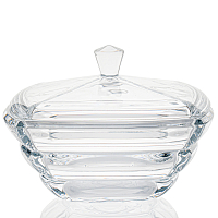 Конфетница 20,5см с крышкой Segment Crystalite Bohemia
