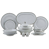 Сервиз столовый 6пер 26пр с супником Constanza Platin 9209 Falkenporzellan