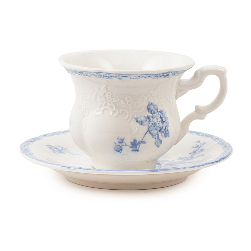 Чайная пара 250мл Blue Flowers