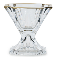 Конфетница 21,5см Metropolitan Матовое золото AS Crystal