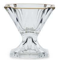 Конфетница 21,5см Metropolitan Матовое золото AS Crystal