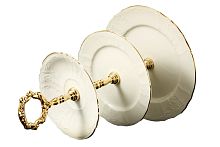 Горка 3 яруса Белый узор слоновая кость Bernadotte