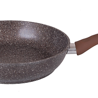 Сковорода 26см с ручкой Кофейный Мрамор Кукмара