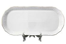 Поднос 37см Белый узор слоновая кость Bernadotte