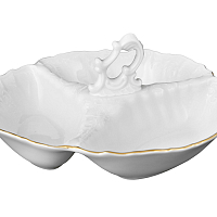 Кабарет 24см 1шт Белый узор слоновая кость Bernadotte