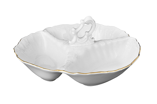 Кабарет 24см 1шт Белый узор слоновая кость Bernadotte