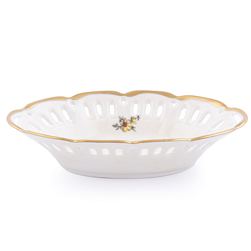 Лимонница с прорезями Мейсенский цветок Слоновая кость Аристократ 