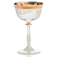 Набор креманок 280мл 6шт Волна белая Evpas