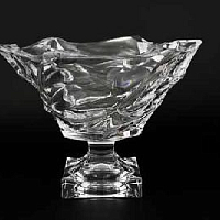 Фруктовница 29,5см на ножке Flamenko Aurum Crystal