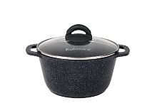 Кастрюля 3,5л с крышкой Granit black Кукмара