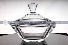 Конфетница 18,5см с крышкой Gondolino Crystalite Bohemia