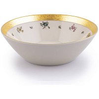 Набор салатников 19см 6шт Flowers Gold Constanza Creme Falkenporzellan