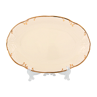 Блюдо овальное 32см Фредерика Слоновая кость Queen's Crown