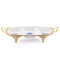 Менажница 42*14см Синие розы Paniz