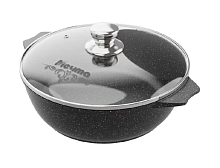 Жаровня 4л с крышкой Гранит Black Induction Pro Мечта