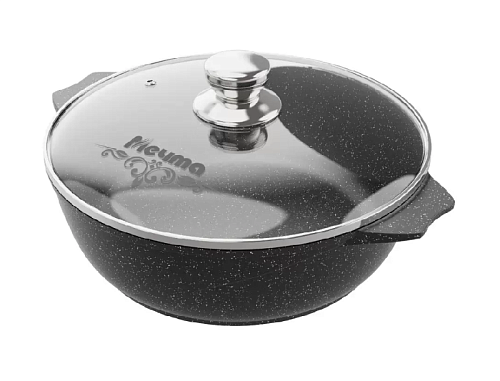 Жаровня 4л с крышкой Гранит Black Induction Pro Мечта